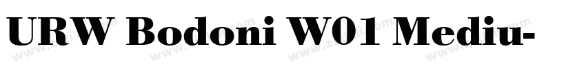 URW Bodoni W01 Mediu字体转换